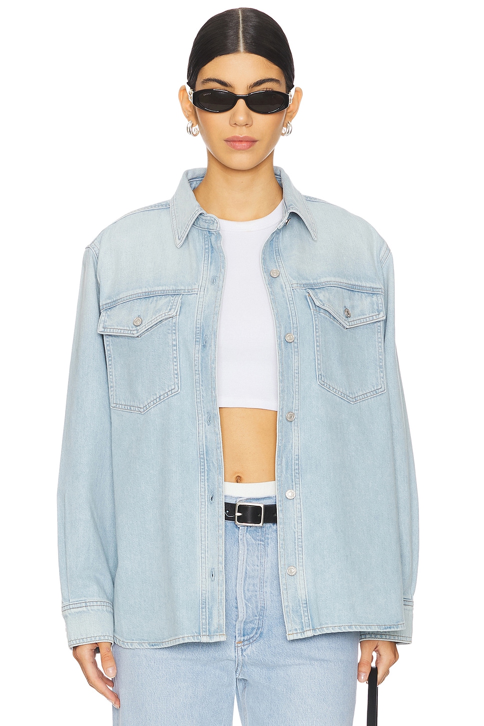 Узкая рубашка Rina Agolde, extract
Узкая рубашка Rina Agolde, extract