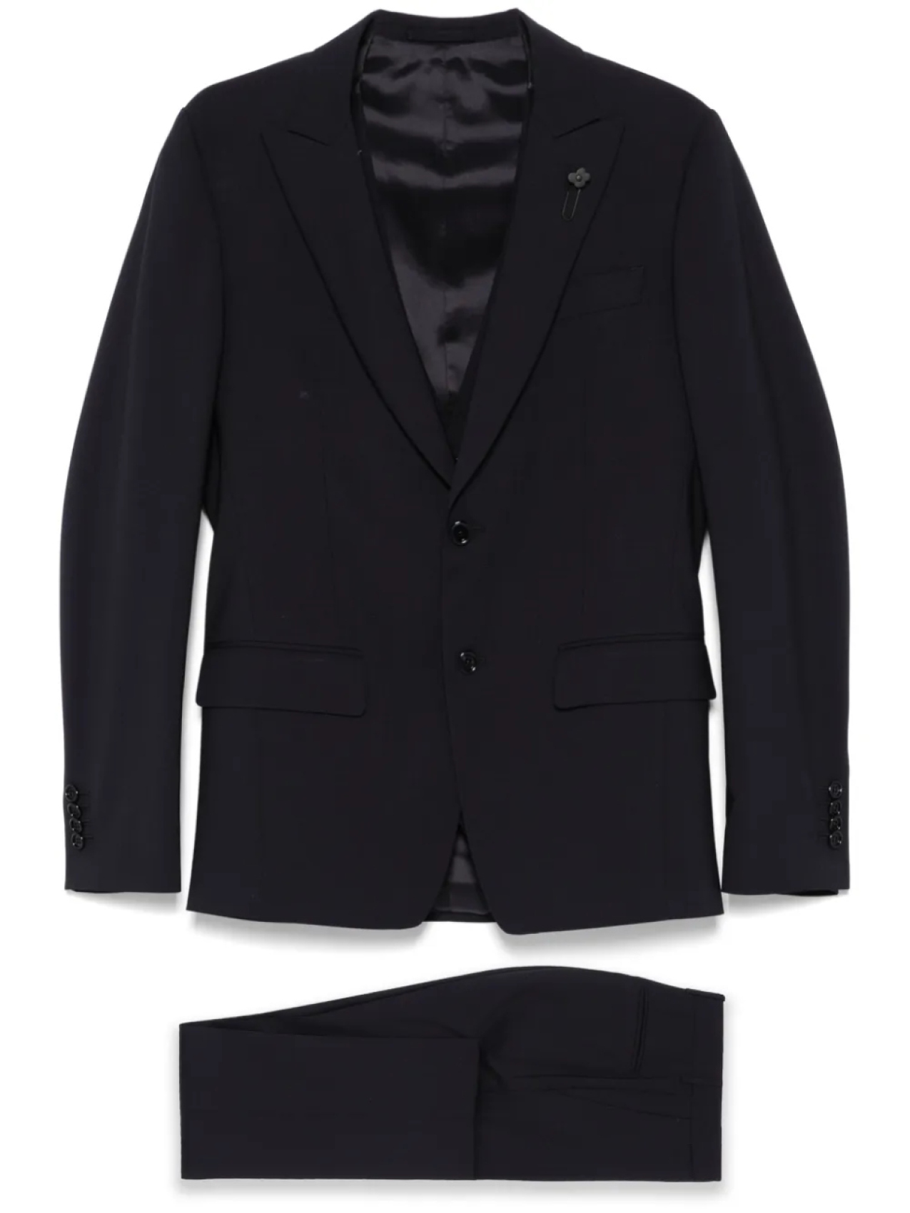 Lardini костюм с брошью, синий
Lardini костюм с брошью, синий