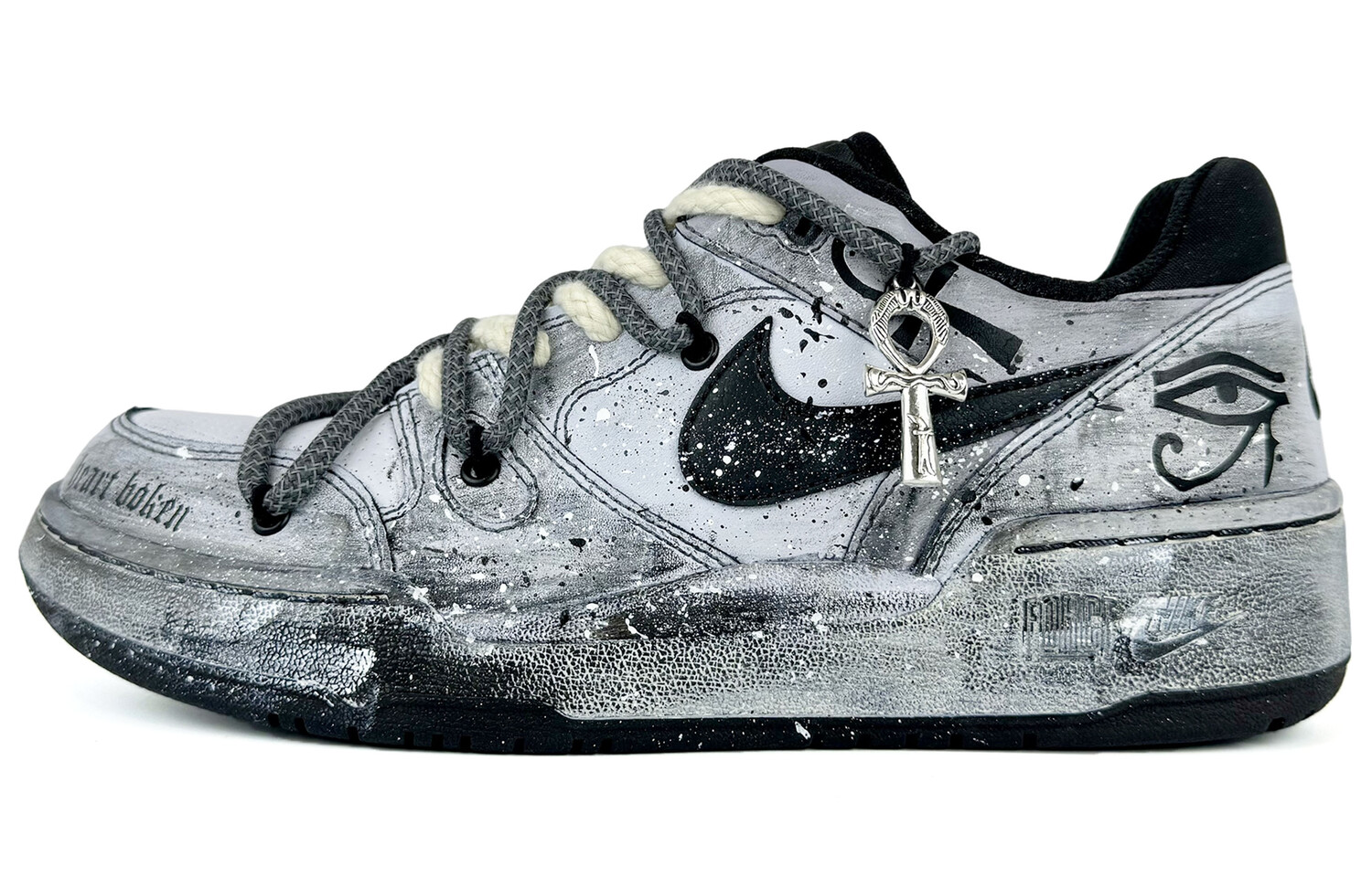 Мужские кроссовки для скейтбординга Full Force с низким верхом, черный Nike 
Мужские кроссовки для скейтбординга Full Force с низким верхом, черный Nike