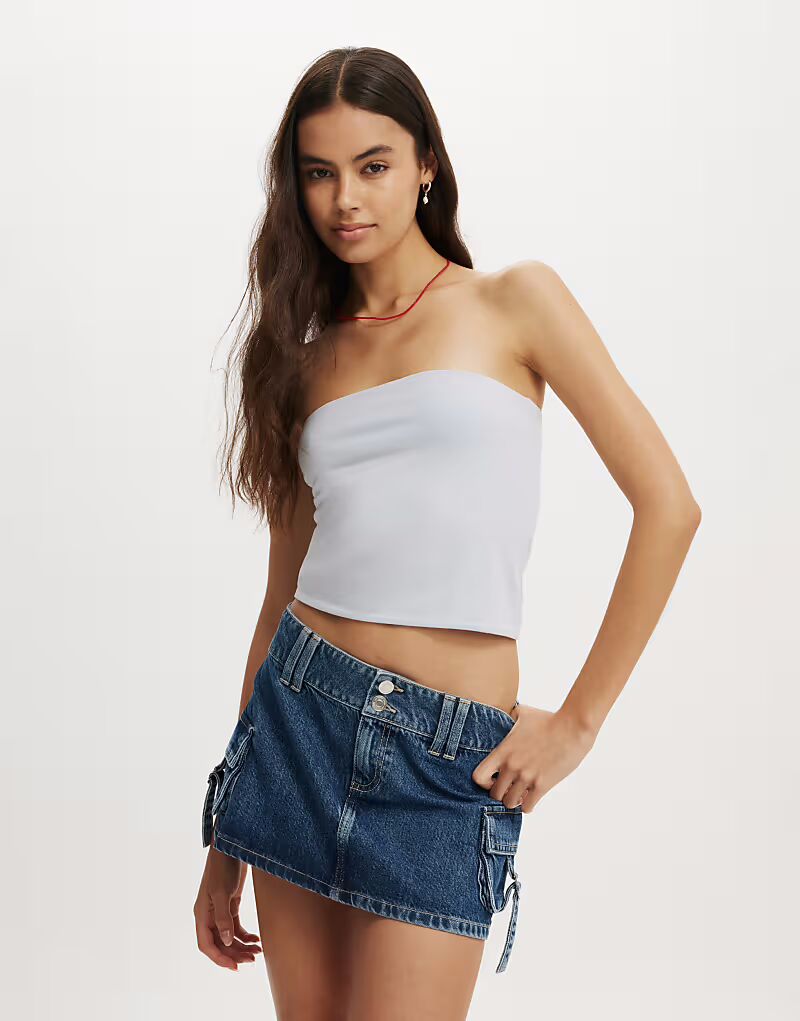 Cotton:On All day топ-труба синего цвета 
Cotton:On All day топ-труба синего цвета