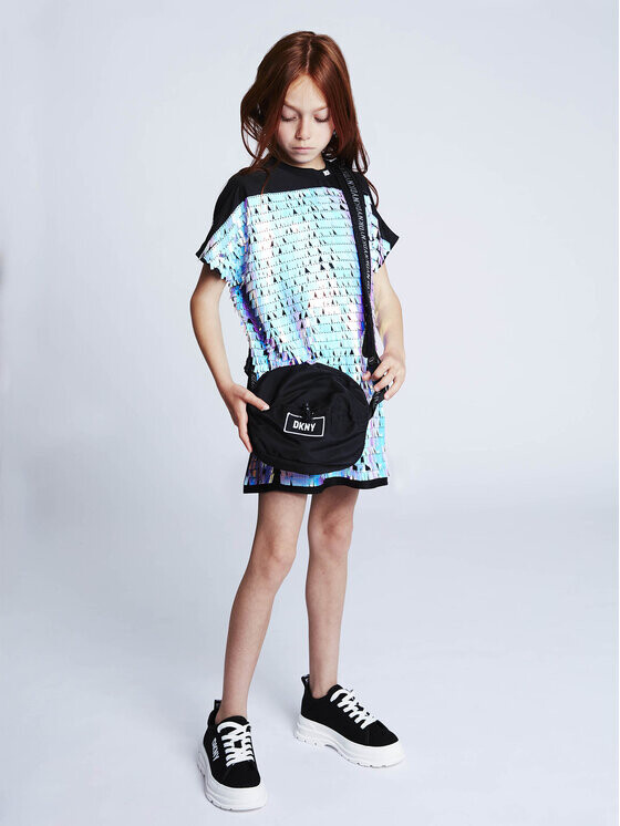 Элегантное платье обычного кроя Dkny, мультиколор