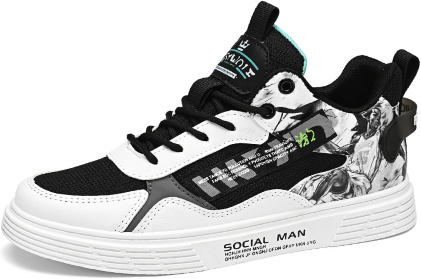 Мужские кроссовки для скейтбординга: идеальны для осени и зимы. Сочетание спортивного и повседневного стиля для скейтбординга и ежедневной носки Kpdwfms, черный
Мужские кроссовки для скейтбординга: идеальны для осени и зимы. Сочетание спортивного и повседневного стиля для скейтбординга и ежедневной носки Kpdwfms, черный