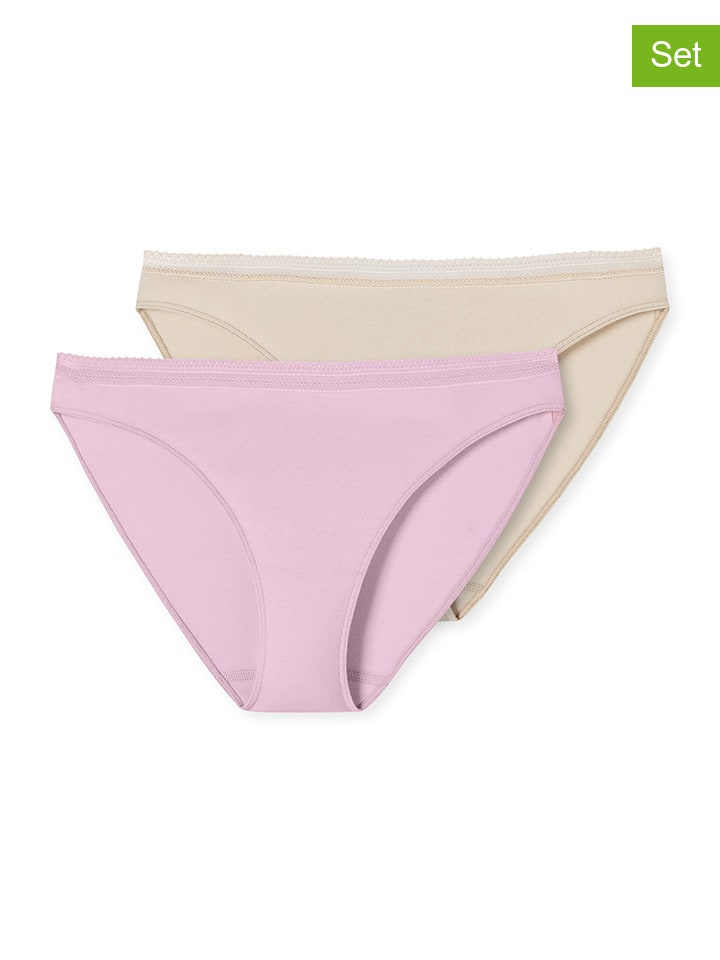 Schiesser Комплект из 2 трусов: бежево-розовые
Schiesser Комплект из 2 трусов: бежево-розовые