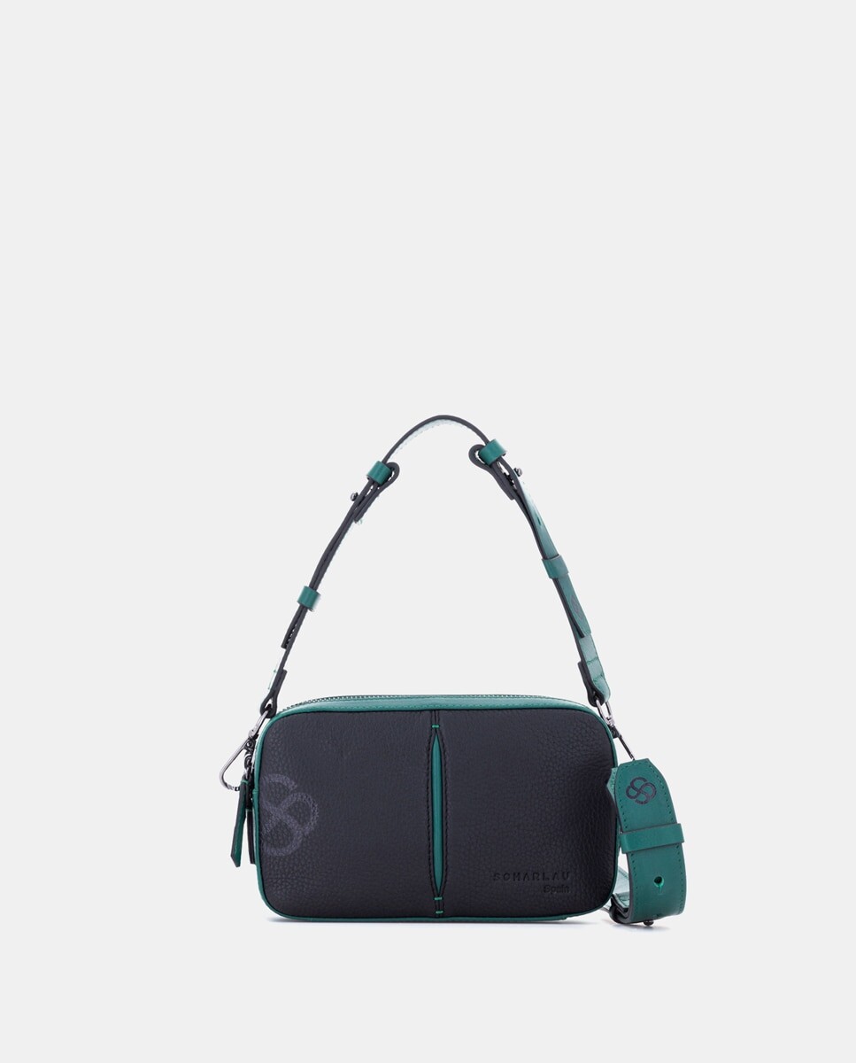 Черная кожаная многопозиционная сумка через плечо Scharlau, черный
Черная кожаная многопозиционная сумка через плечо Scharlau, черный