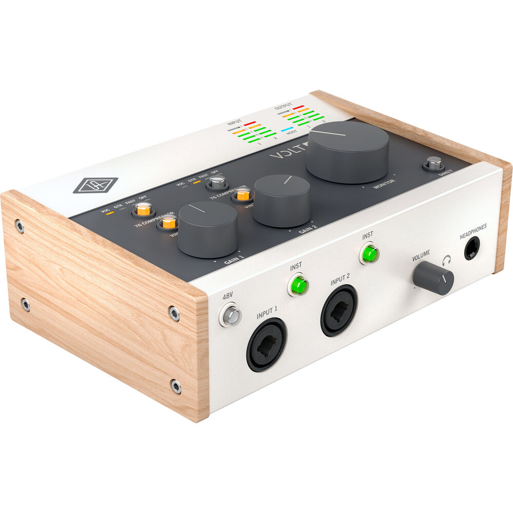 Портативный аудио/MIDI-интерфейс Universal Audio Volt 276 2x2 USB Type-C со встроенным компрессором
Портативный аудио/MIDI-интерфейс Universal Audio Volt 276 2x2 USB Type-C со встроенным компрессором