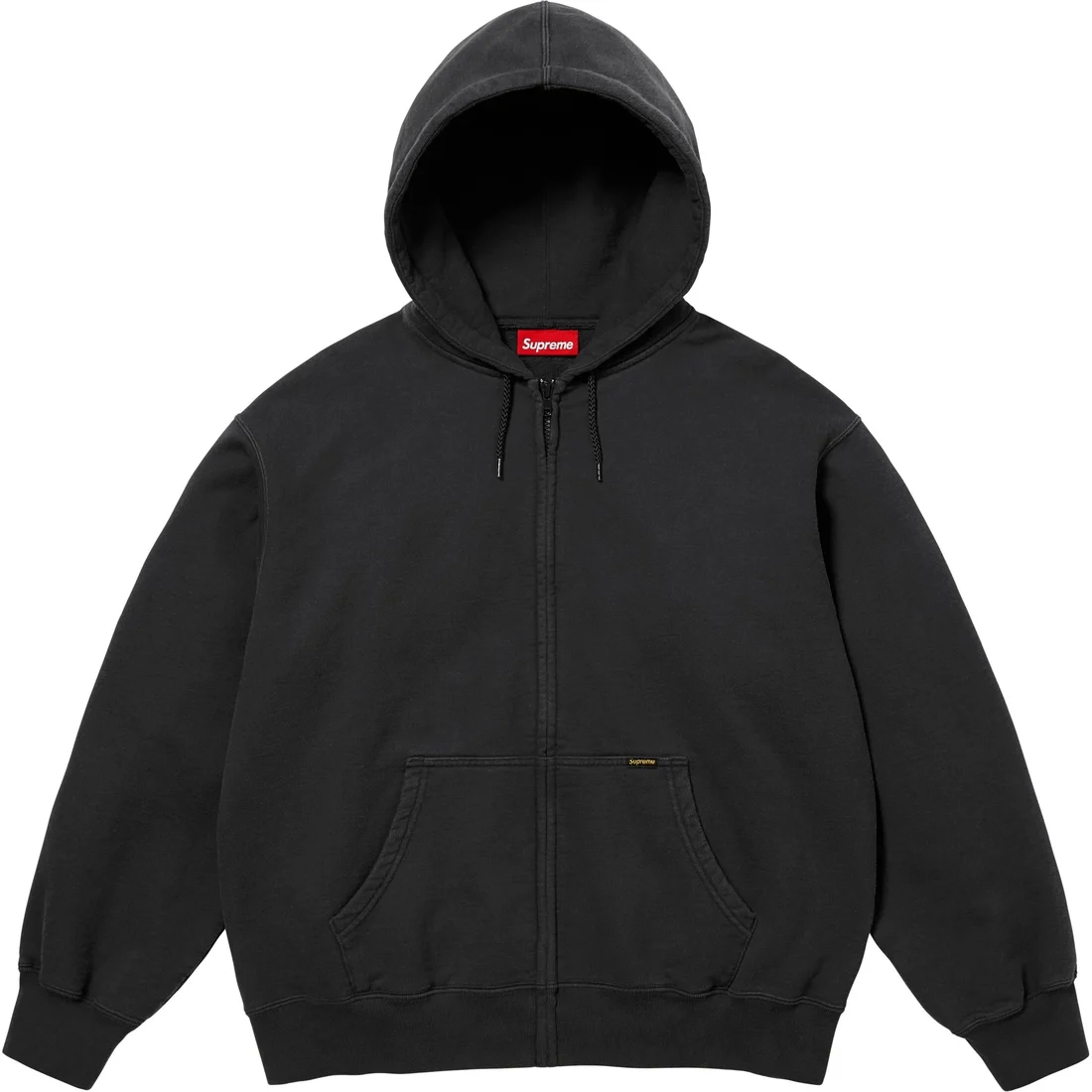 Рабочая худи на молнии Supreme, черный
Рабочая худи на молнии Supreme, черный