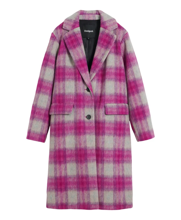 Розовое клетчатое пальто Desigual, розовый
Розовое клетчатое пальто Desigual, розовый