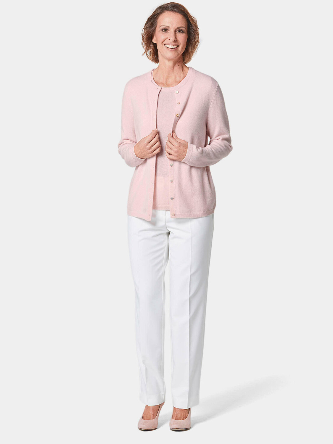 Кардиган GOLDNER Kaschmirstrickjacke mit Rundhalsausschnitt, цвет puder
Кардиган GOLDNER Kaschmirstrickjacke mit Rundhalsausschnitt, цвет puder