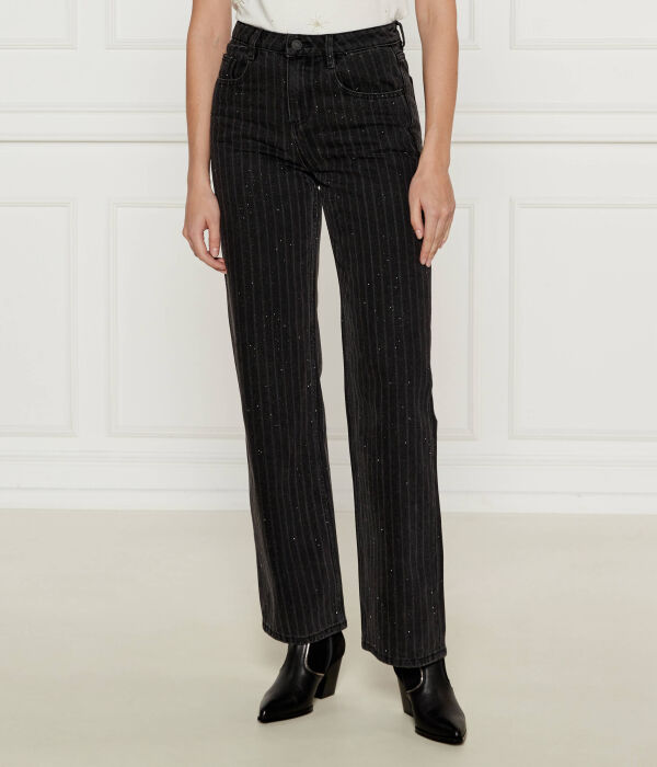 Джинсы женские Desigual в полоску с блестками, черный
Джинсы женские Desigual в полоску с блестками, черный