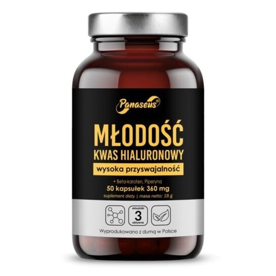 Panaseus, Youth Гиалуроновая кислота 50 капс.
Panaseus, Youth Гиалуроновая кислота 50 капс.