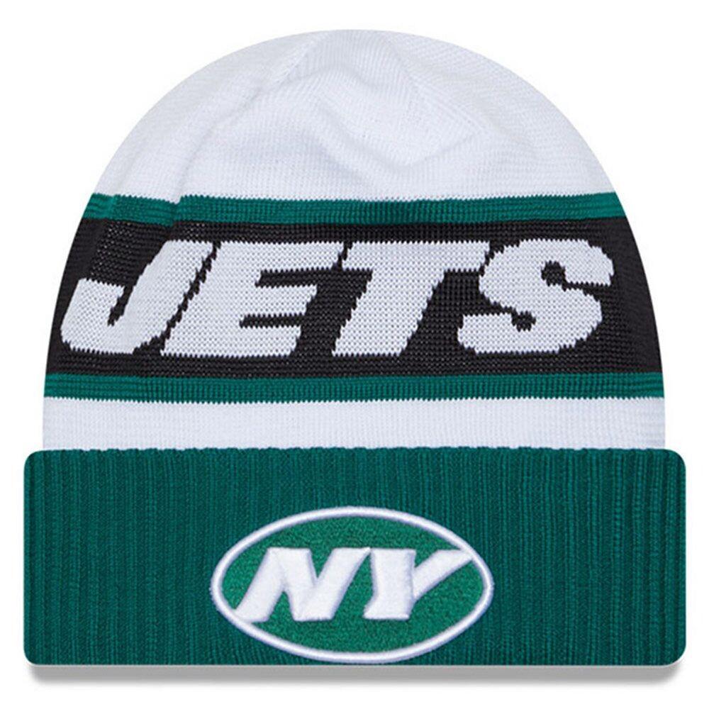 Мужская вязаная шапка New Era бело-зеленая New York Jets 2023 Sideline Tech с манжетами, цвет Jet White
Мужская вязаная шапка New Era бело-зеленая New York Jets 2023 Sideline Tech с манжетами, цвет Jet White