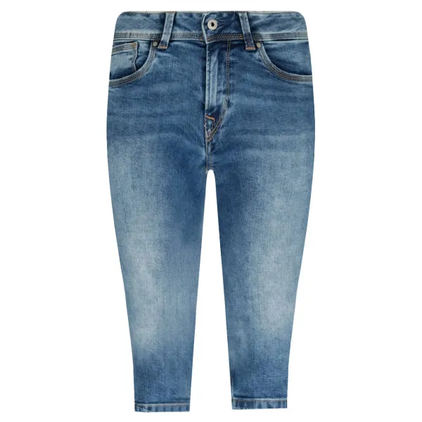 Saturn укороченные шорты скинни джинсовая ткань Pepe Jeans London, синий 
Saturn укороченные шорты скинни джинсовая ткань Pepe Jeans London, синий