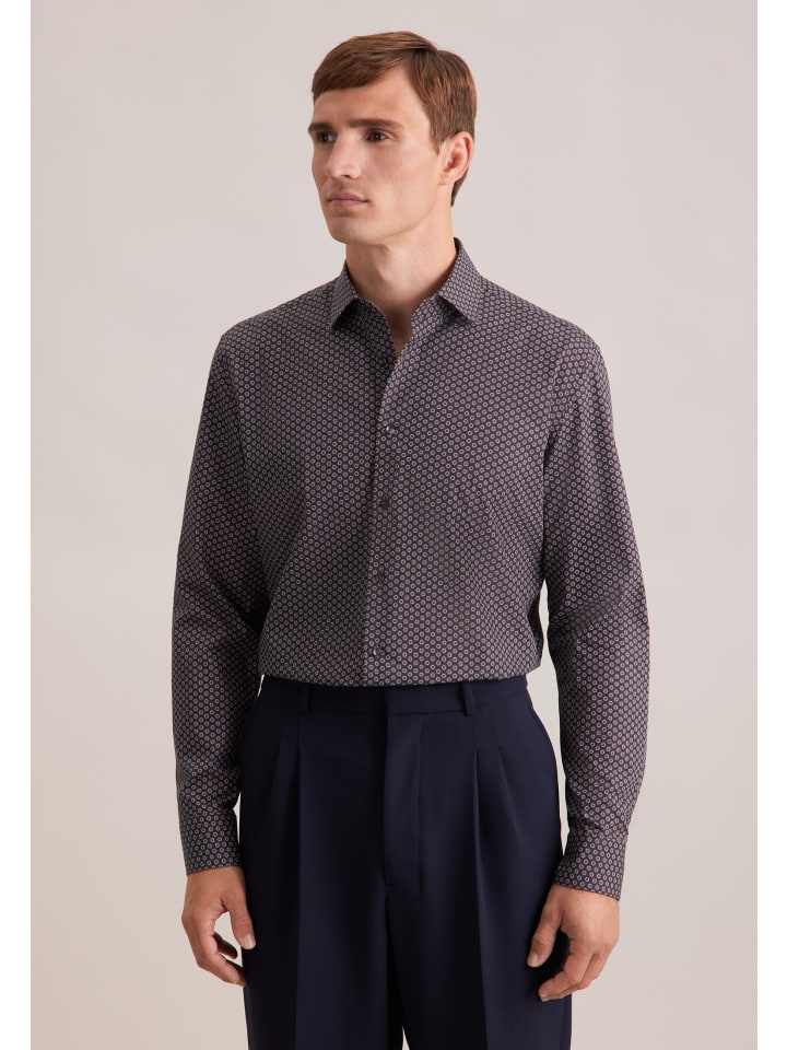 Узкая деловая рубашка коричневого цвета Seidensticker
Узкая деловая рубашка коричневого цвета Seidensticker