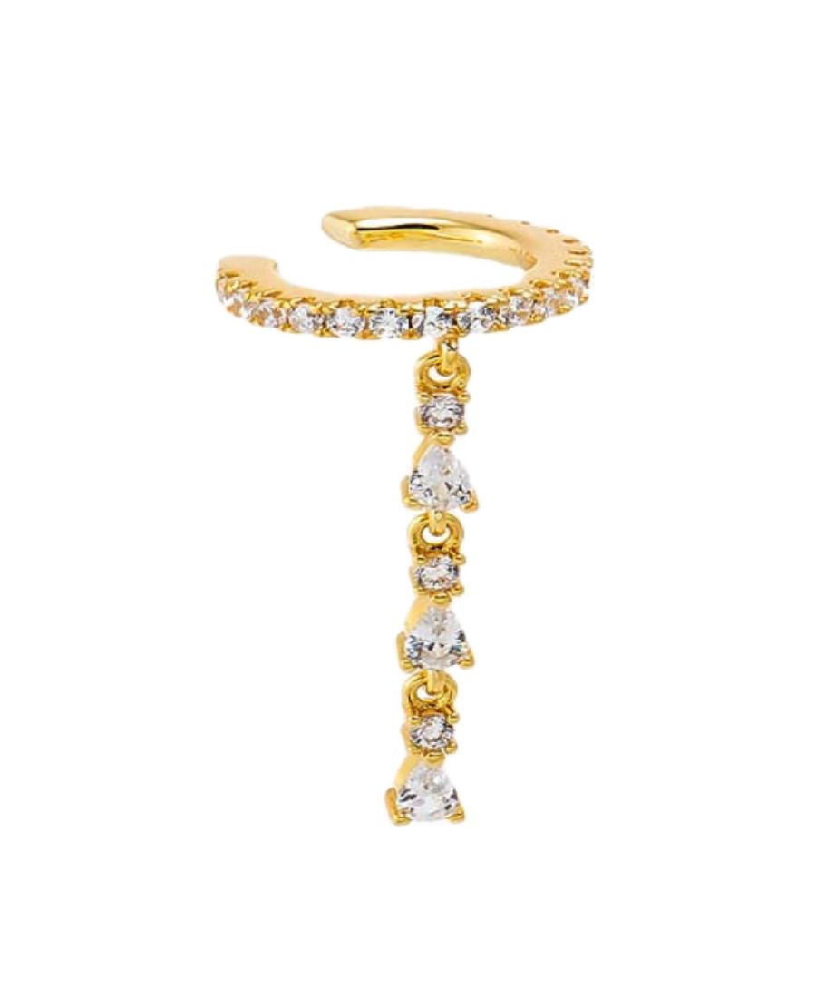 Позолоченные теннисные короткие серьги-каффы с кубическим цирконием by Adina Eden, Gold
Позолоченные теннисные короткие серьги-каффы с кубическим цирконием by Adina Eden, Gold