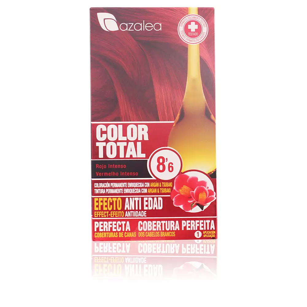 Краска для волос Color total Azalea, цвет 8,6-rojo intenso, 1 шт.
Краска для волос Color total Azalea, цвет 8,6-rojo intenso, 1 шт.
