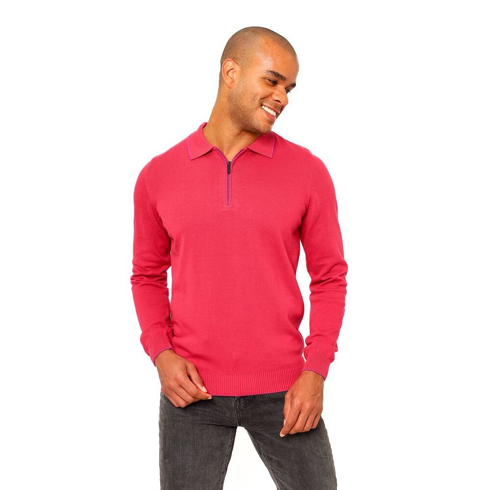 Мужская рубашка поло из однотонного хлопка с длинным рукавом и молнией на четверть Villena VELLAPAIS, цвет Dark Pink
Мужская рубашка поло из однотонного хлопка с длинным рукавом и молнией на четверть Villena VELLAPAIS, цвет Dark Pink