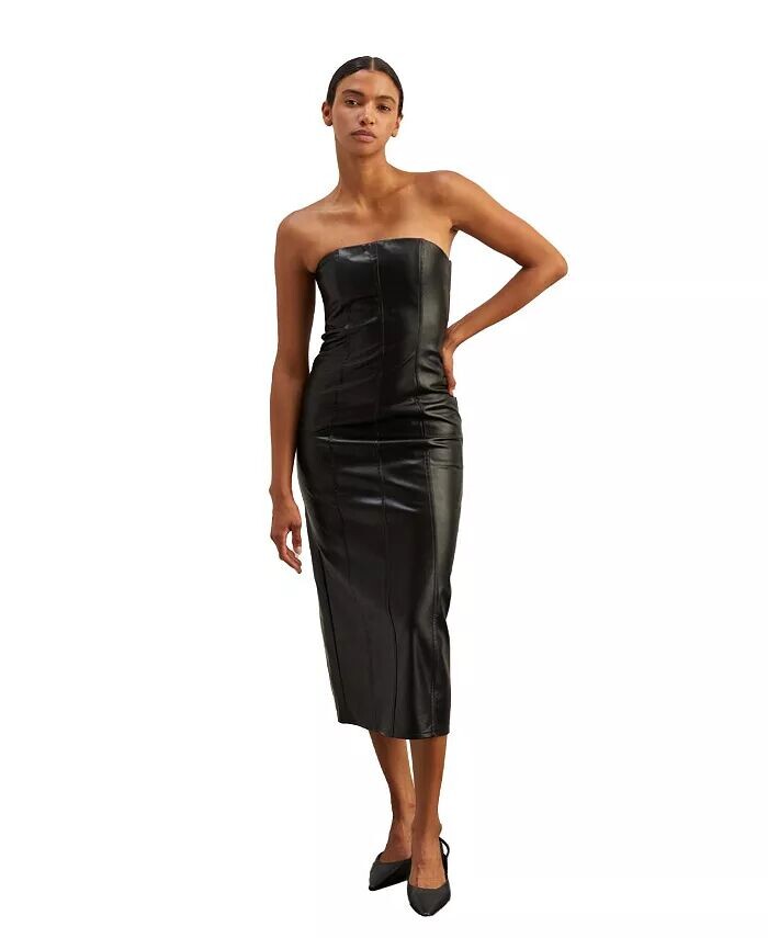 Женское кожаное платье-труба Valentina CRESCENT, черный
Женское кожаное платье-труба Valentina CRESCENT, черный