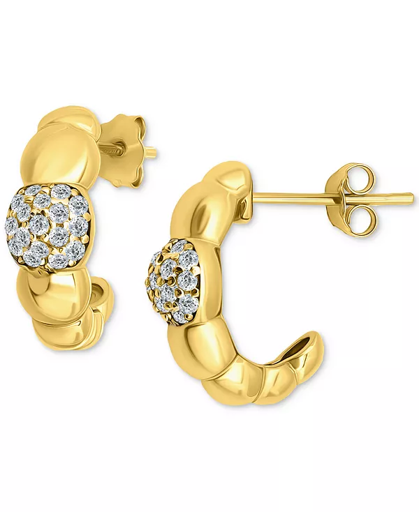 Объемные серьги-полукольца с кубическим цирконием из стерлингового серебра (также из 18-каратного желтого золота поверх стерлингового серебра), эксклюзивно в Macy's Giani Bernini, gold
Объемные серьги-полукольца с кубическим цирконием из стерлингового серебра (также из 18-каратного желтого золота поверх стерлингового серебра), эксклюзивно в Macy's Giani Bernini, gold