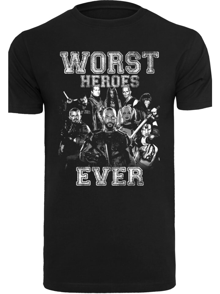 Футболка F4NT4STIC Suicide Squad Worst Heroes Ever, черный 
Футболка F4NT4STIC Suicide Squad Worst Heroes Ever, черный
