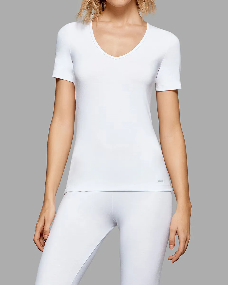 Женская термомайка с короткими рукавами и V-образным вырезом Impetus, белый
Женская термомайка с короткими рукавами и V-образным вырезом Impetus, белый