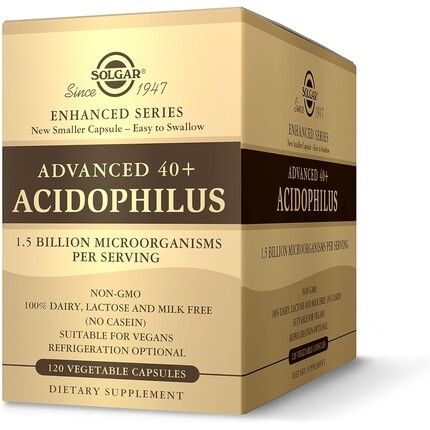 Solgar Advanced 40+ растительные капсулы Acidophilus, 120 шт.
Solgar Advanced 40+ растительные капсулы Acidophilus, 120 шт.