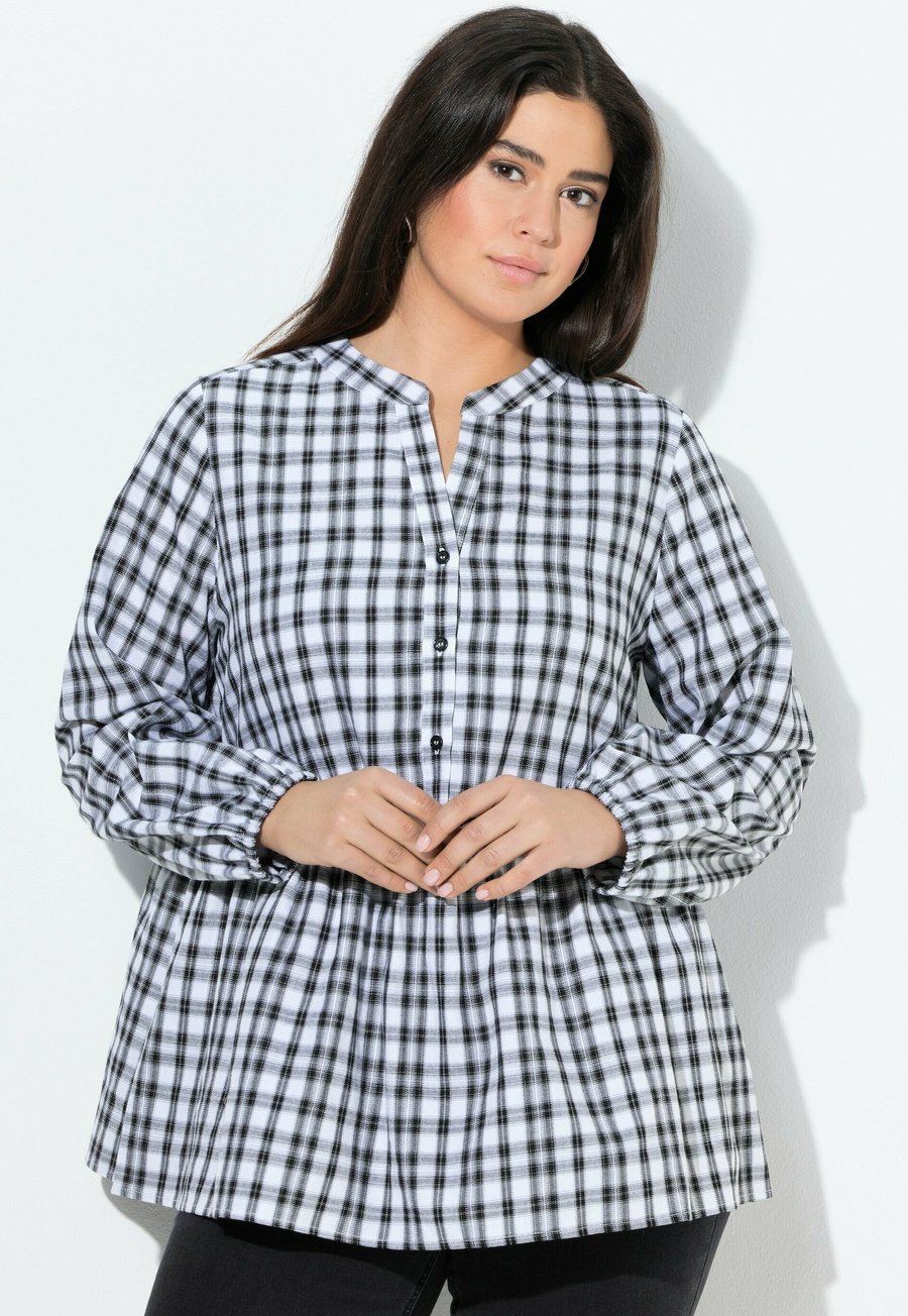 Блуза Ulla Popken CHECKED FLOUNCE PANEL , Black
Блуза Ulla Popken CHECKED FLOUNCE PANEL , Black