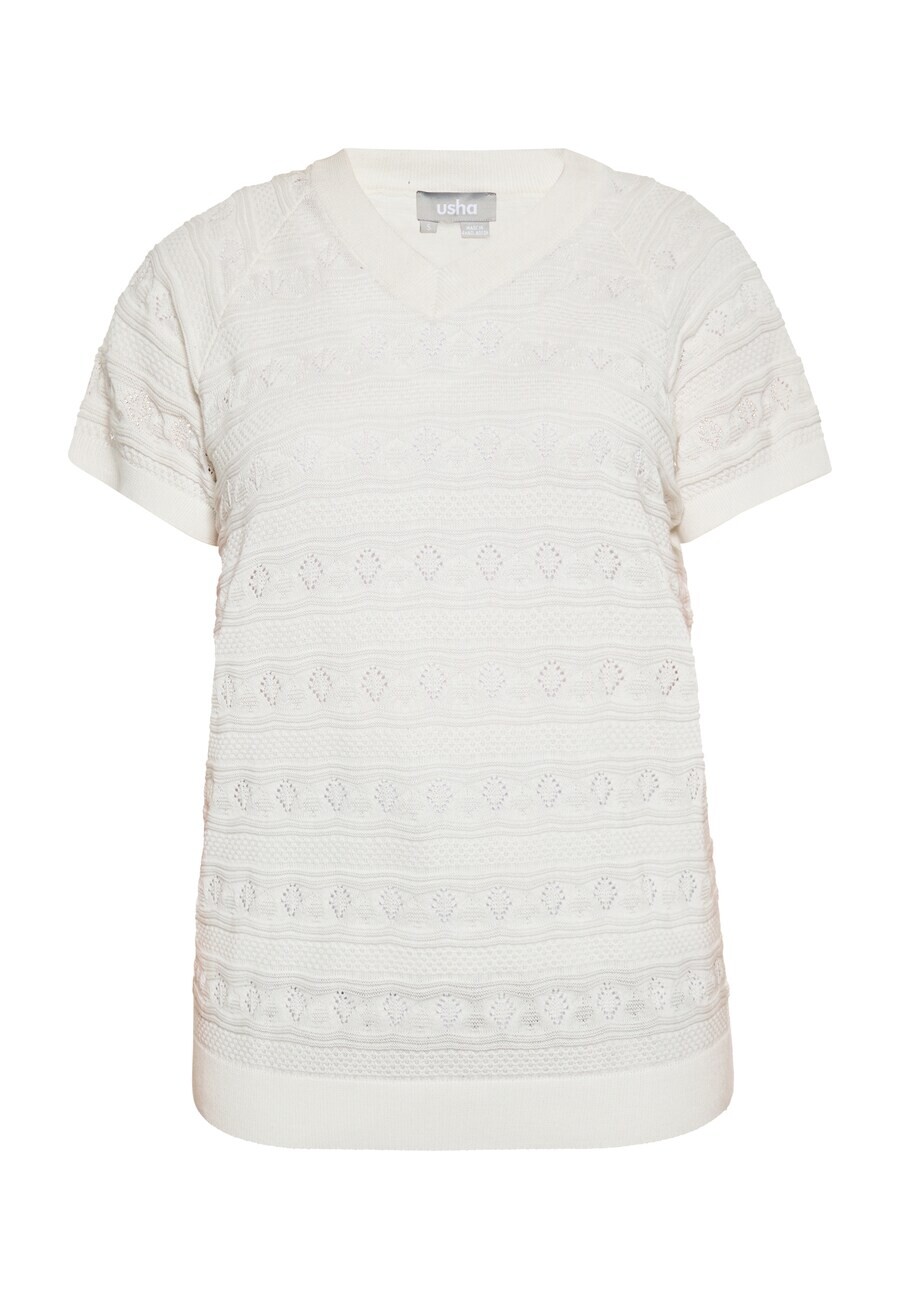 Тонкий вязаный свитер Usha Sweater, белый
Тонкий вязаный свитер Usha Sweater, белый