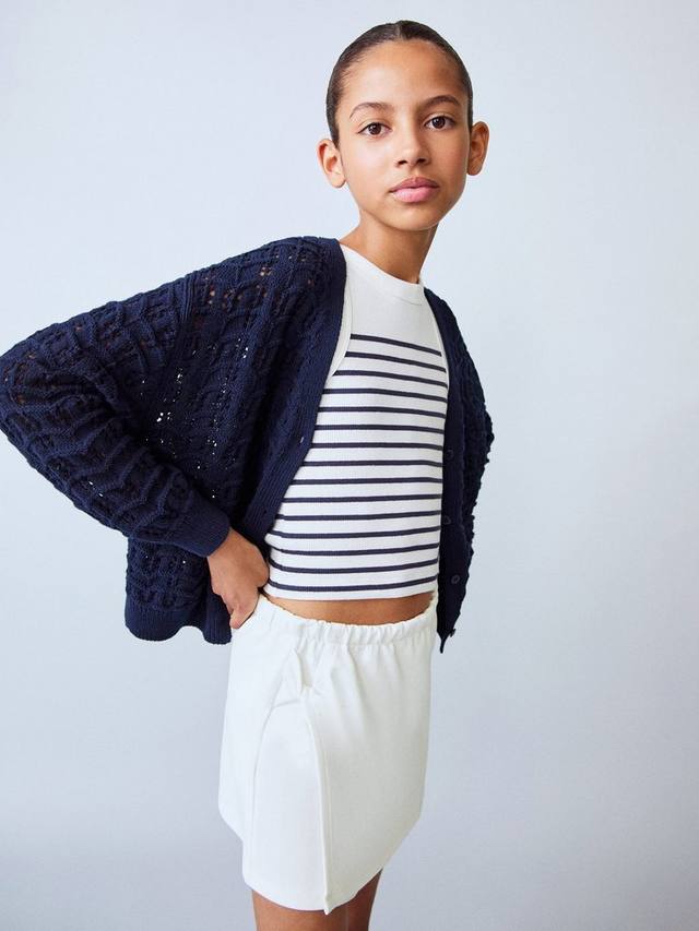 Детская морская хлопковая мини-юбка-шорты Mango
Детская морская хлопковая мини-юбка-шорты Mango