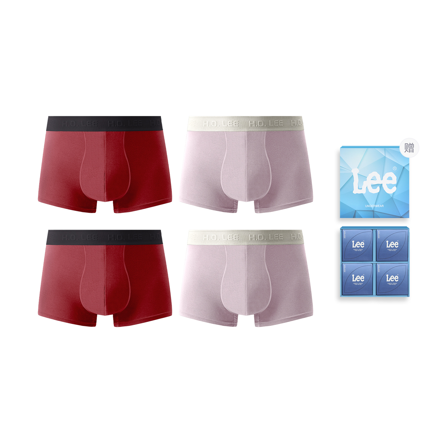 Подарочные боксы Galaxy Underwear для мужчин, набор из 4 штук Lee, розовый
Подарочные боксы Galaxy Underwear для мужчин, набор из 4 штук Lee, розовый