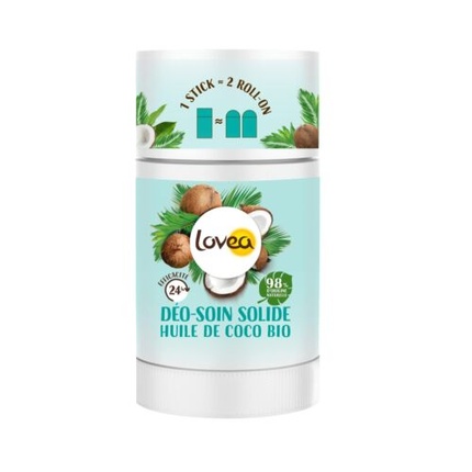 Дезодорант LOVEA Solid Care с кокосовым маслом, эффективность 24 часа 
Дезодорант LOVEA Solid Care с кокосовым маслом, эффективность 24 часа