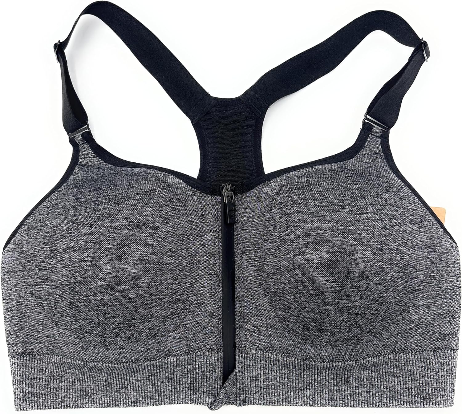 Бесшовный спортивный бюстгальтер с легкой подкладкой от Victoria's Secret Pink Active, Black Marled
Бесшовный спортивный бюстгальтер с легкой подкладкой от Victoria's Secret Pink Active, Black Marled