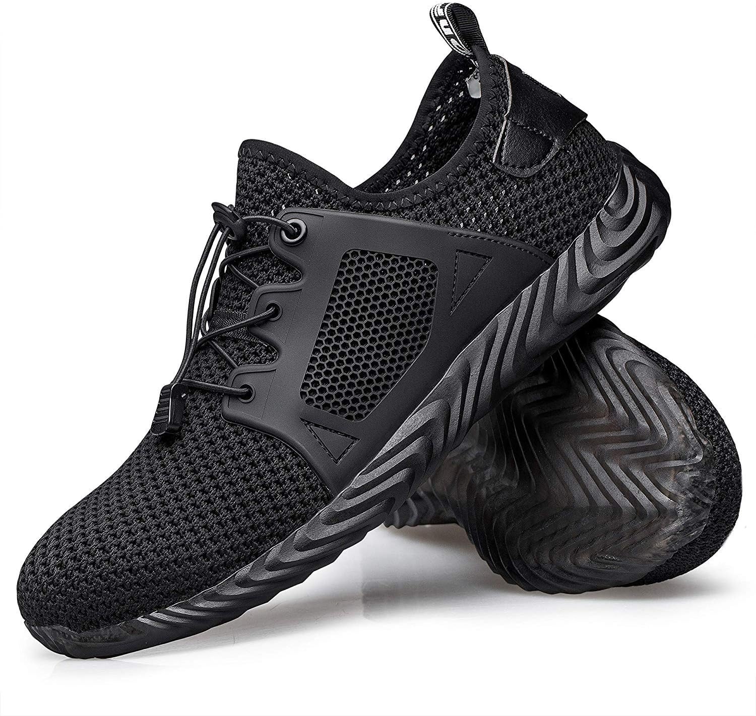 Мужские туфли Luolocsn с стальным носком, защитная обувь для женщин, дышащие легкие сетчатые кроссовки с противоскользящей подошвой, черный
Мужские туфли Luolocsn с стальным носком, защитная обувь для женщин, дышащие легкие сетчатые кроссовки с противоскользящей подошвой, черный