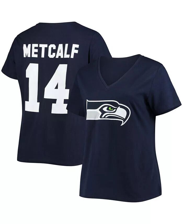 Женская футболка больших размеров DK Metcalf College Navy Seattle Seahawks с v-образным вырезом и номером имени Fanatics
Женская футболка больших размеров DK Metcalf College Navy Seattle Seahawks с v-образным вырезом и номером имени Fanatics