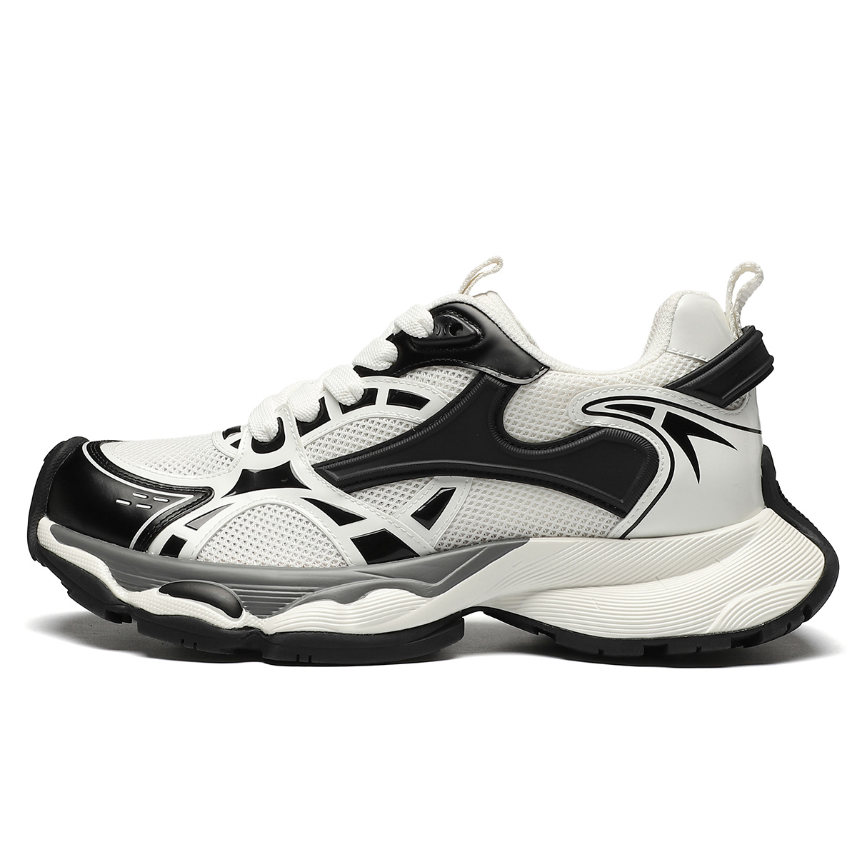 Дышащие низкие массивные кроссовки для мужчин ST&SAT, White Black
Дышащие низкие массивные кроссовки для мужчин ST&SAT, White Black