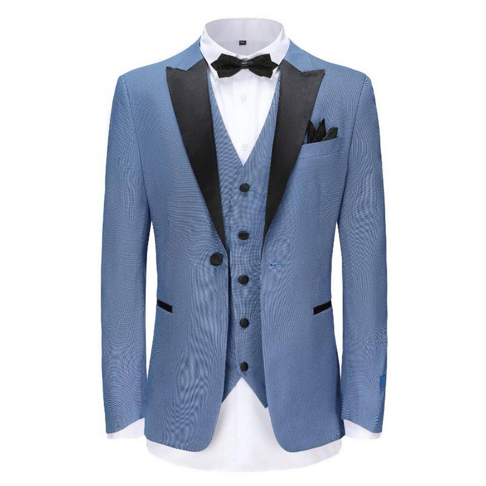 Мужской комплект смокинга с лацканами Birdseye из 3 предметов Braveman, цвет Slate Blue
Мужской комплект смокинга с лацканами Birdseye из 3 предметов Braveman, цвет Slate Blue