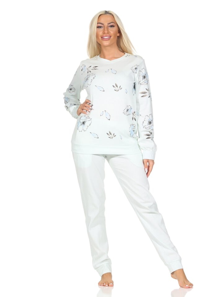 Пижама NORMANN Langarm Kuschel Interlock Langarm Florale Optik, голубой
Пижама NORMANN Langarm Kuschel Interlock Langarm Florale Optik, голубой