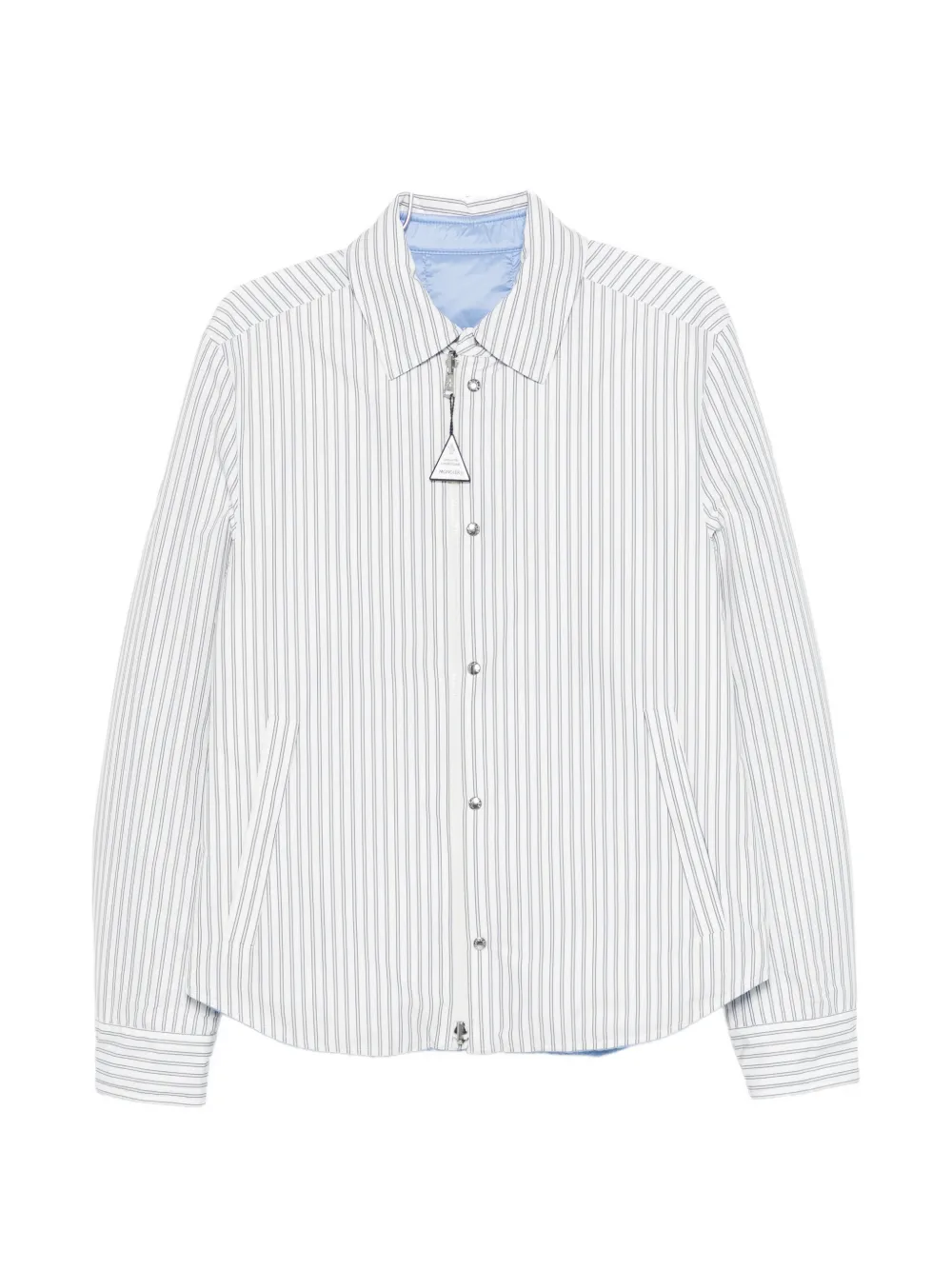 Двусторонняя стеганая рубашка-куртка в полоску Moncler, белый
Двусторонняя стеганая рубашка-куртка в полоску Moncler, белый