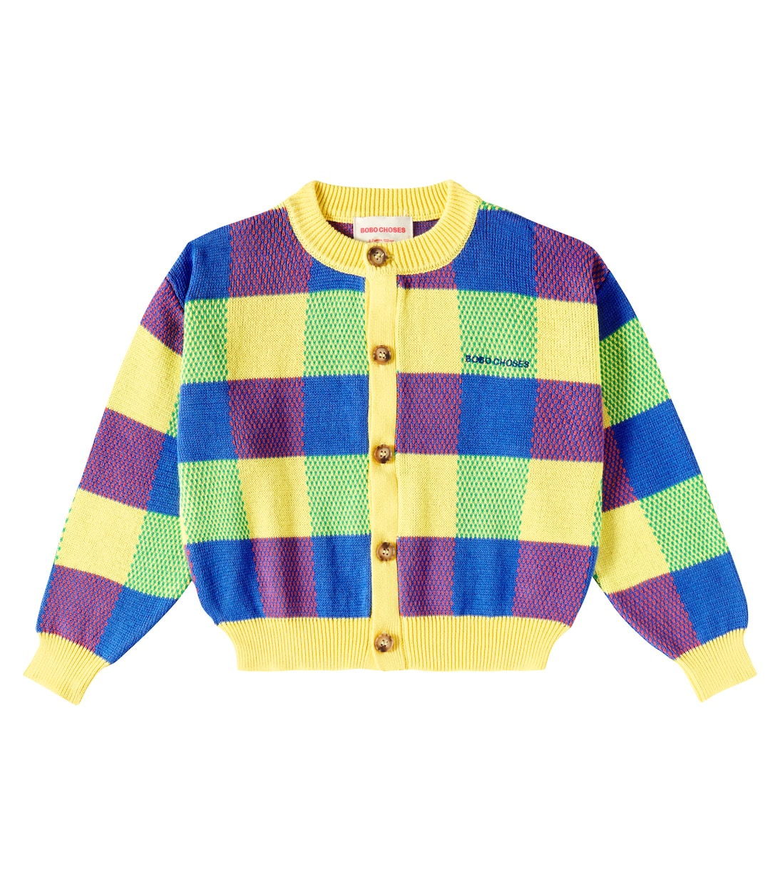 Кардиган из хлопкового жаккарда виши Bobo Choses, разноцветный
Кардиган из хлопкового жаккарда виши Bobo Choses, разноцветный