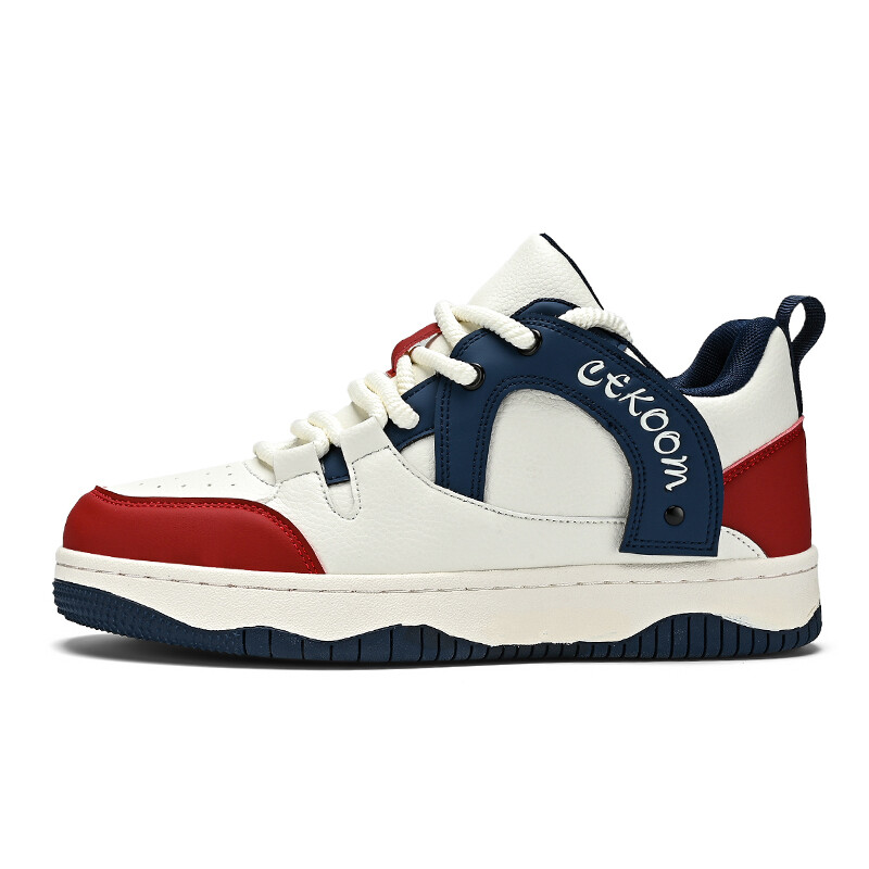 Кеды мужские, обувь для скейтбординга низкая Cekoom, бежевый/темно-синий/красный
Кеды мужские, обувь для скейтбординга низкая Cekoom, бежевый/темно-синий/красный