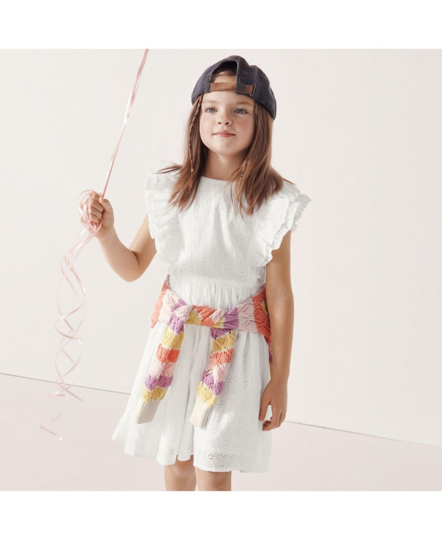 Платье для девочек из плетеного кружева Lands' End, White
Платье для девочек из плетеного кружева Lands' End, White