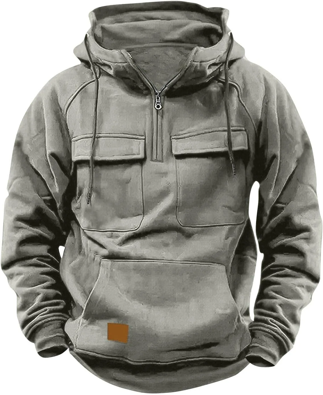 Muscularfit Casual Hoodie для мужчин 2025, длинный рукав, тактический карго, четверть молнии, с карманами
Muscularfit Casual Hoodie для мужчин 2025, длинный рукав, тактический карго, четверть молнии, с карманами