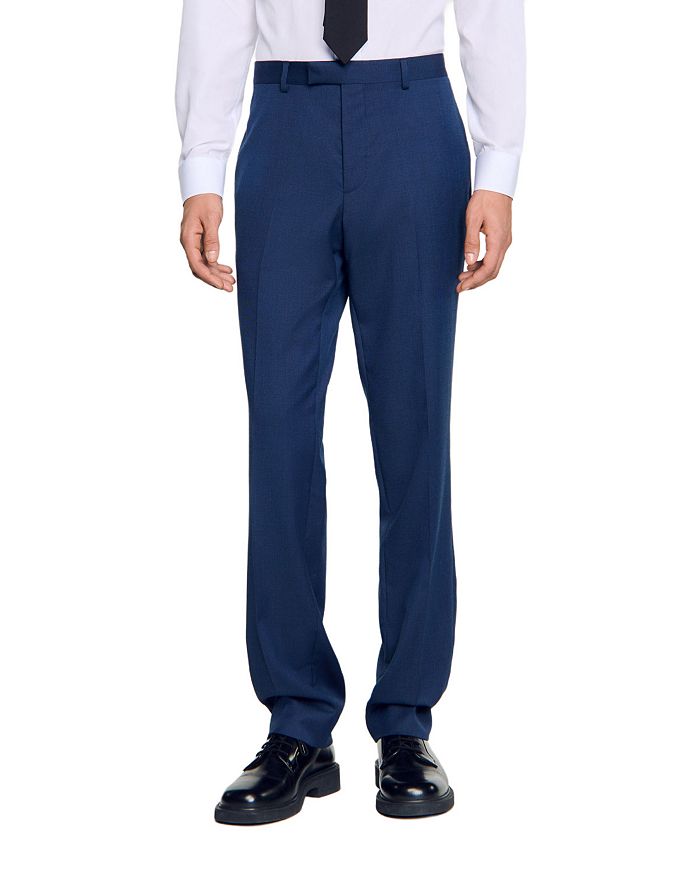 Шерстяные брюки для костюма Sandro, синий
Шерстяные брюки для костюма Sandro, синий