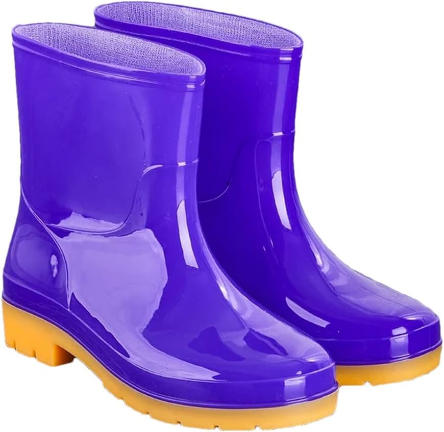 Дождевые сапоги Wjnvfioo для мужчин и женщин, водонепроницаемые ботинки для улицы и рыбалки, фиолетовый
Дождевые сапоги Wjnvfioo для мужчин и женщин, водонепроницаемые ботинки для улицы и рыбалки, фиолетовый