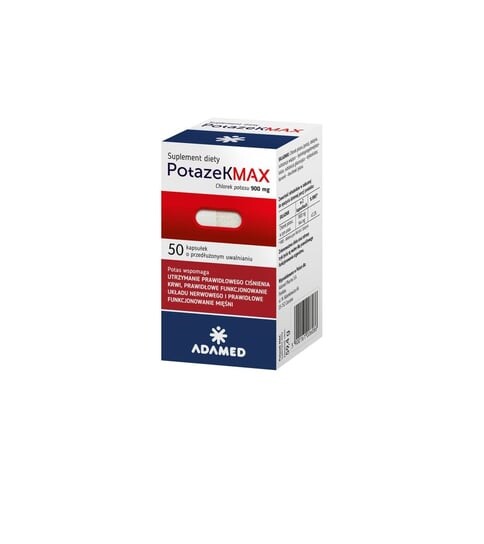 Потазек Макс, биологически активная добавка, 50 капсул Adamed
Потазек Макс, биологически активная добавка, 50 капсул Adamed