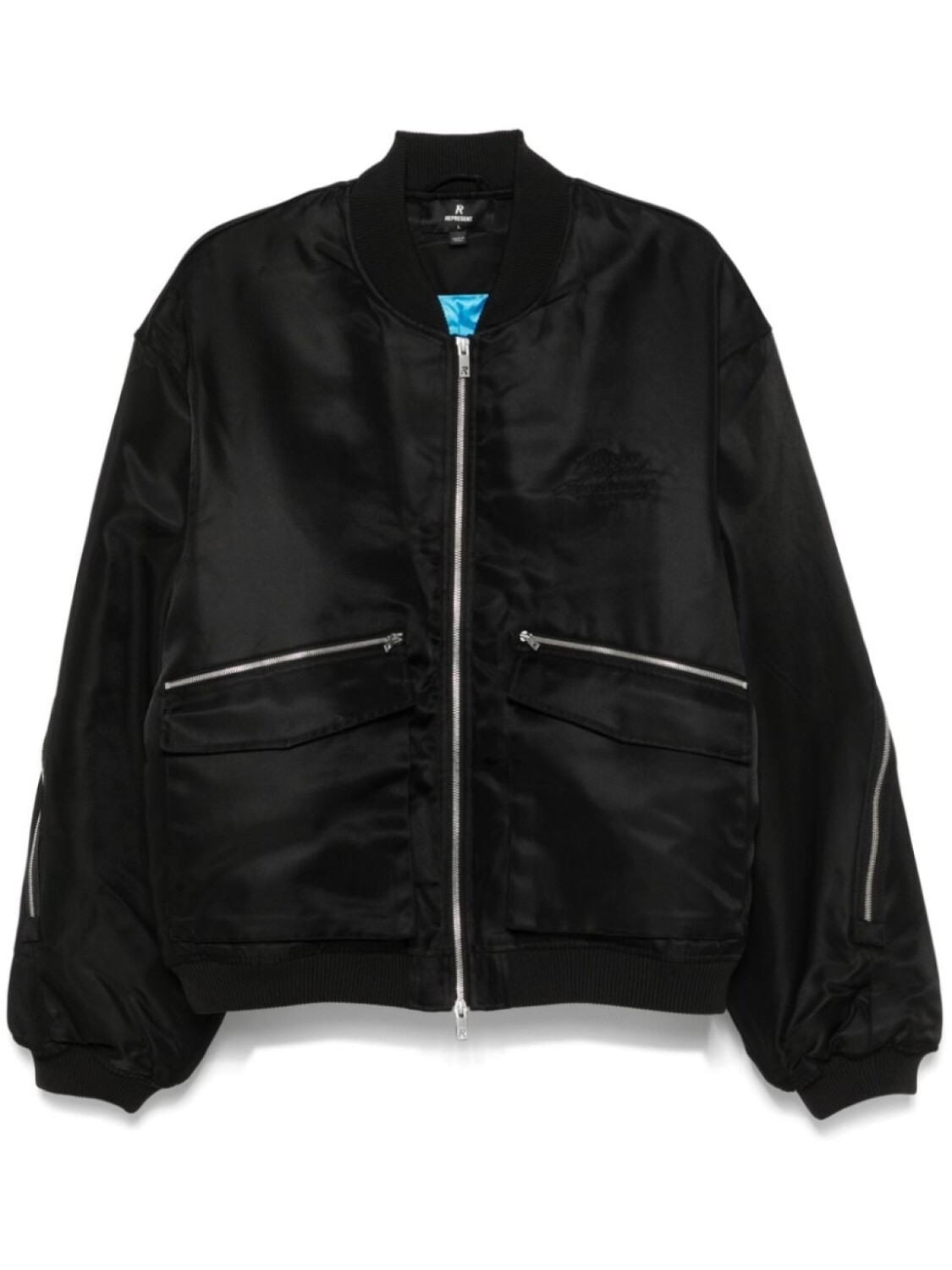 Бомбер с молниями Represent, черный
Бомбер с молниями Represent, черный