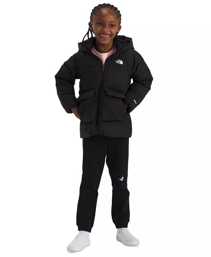 Стеганая пуховая парка с капюшоном и молнией во всю длину на флисовой подкладке для малышей и маленьких девочек North The North Face, черный
Стеганая пуховая парка с капюшоном и молнией во всю длину на флисовой подкладке для малышей и маленьких девочек North The North Face, черный