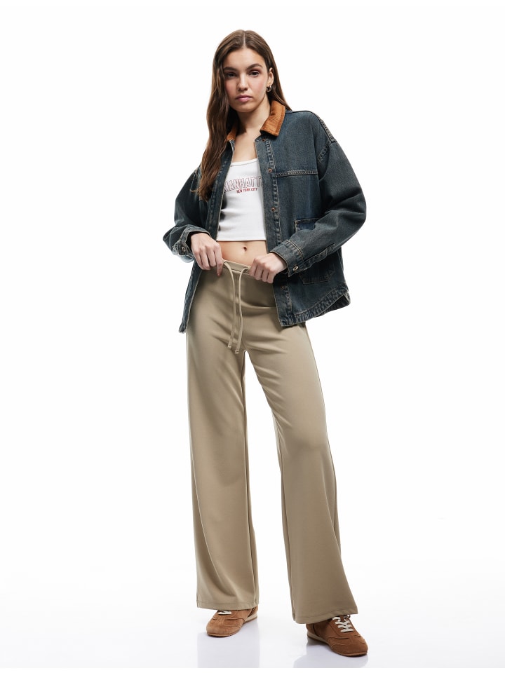 Брюки цвета хаки KOTON
Брюки цвета хаки KOTON