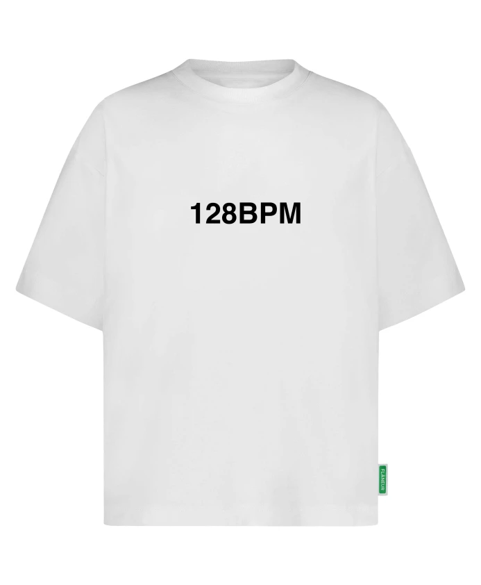 Белая хлопковая футболка с частотой 128 ударов в минуту. FlãNeur, белый
Белая хлопковая футболка с частотой 128 ударов в минуту. FlãNeur, белый