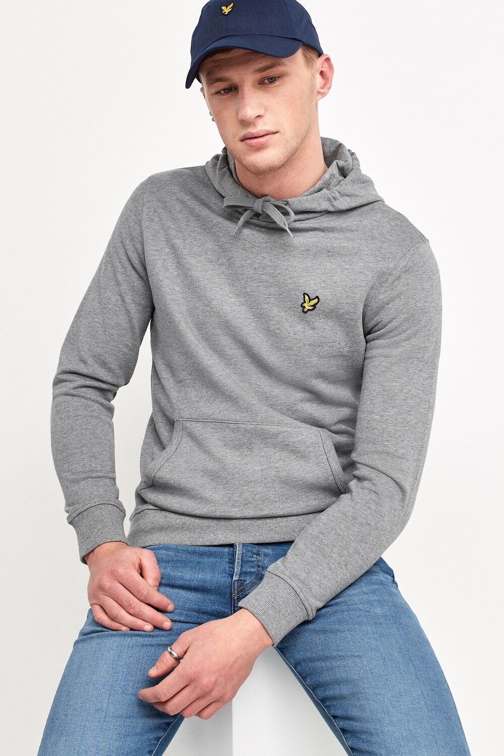 Толстовка через голову Lyle & Scott, серый 
Толстовка через голову Lyle & Scott, серый