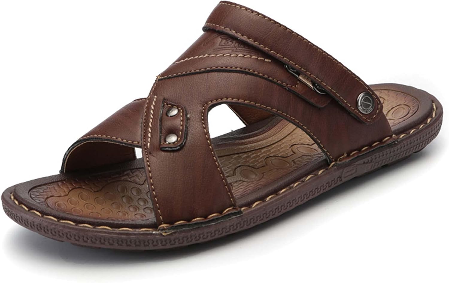 Летние мужские сандалии для улицы и пляжа, кожаные, дышащие, удобные, с плоской подошвой, повседневные, стильные, легкие, противоскользящие, износостойкие, амортизирующие, гибкие Generic, коричневый
Летние мужские сандалии для улицы и пляжа, кожаные, дышащие, удобные, с плоской подошвой, повседневные, стильные, легкие, противоскользящие, износостойкие, амортизирующие, гибкие Generic, коричневый